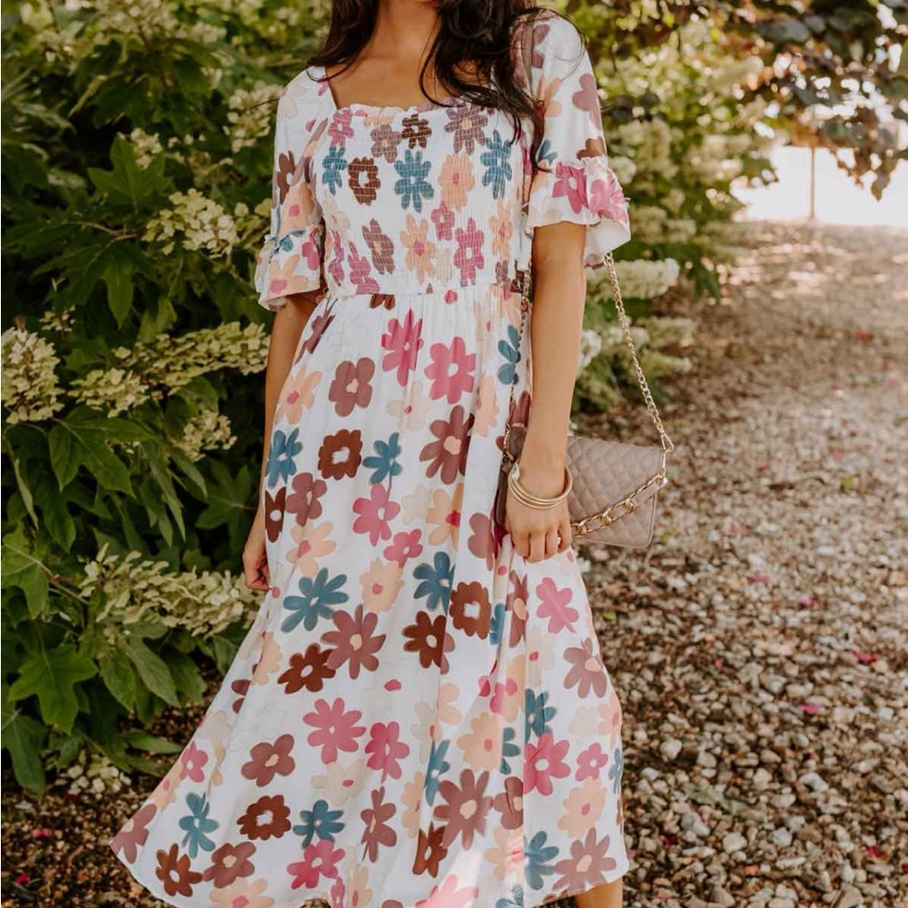Floral Print Women's Dress
